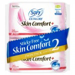 Sofy Extra Dry Skin Comfort Slim Wing 23cm Twin Pack 2 x 20 Pads